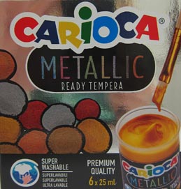 Carioca Temperafarben-Set Metallic